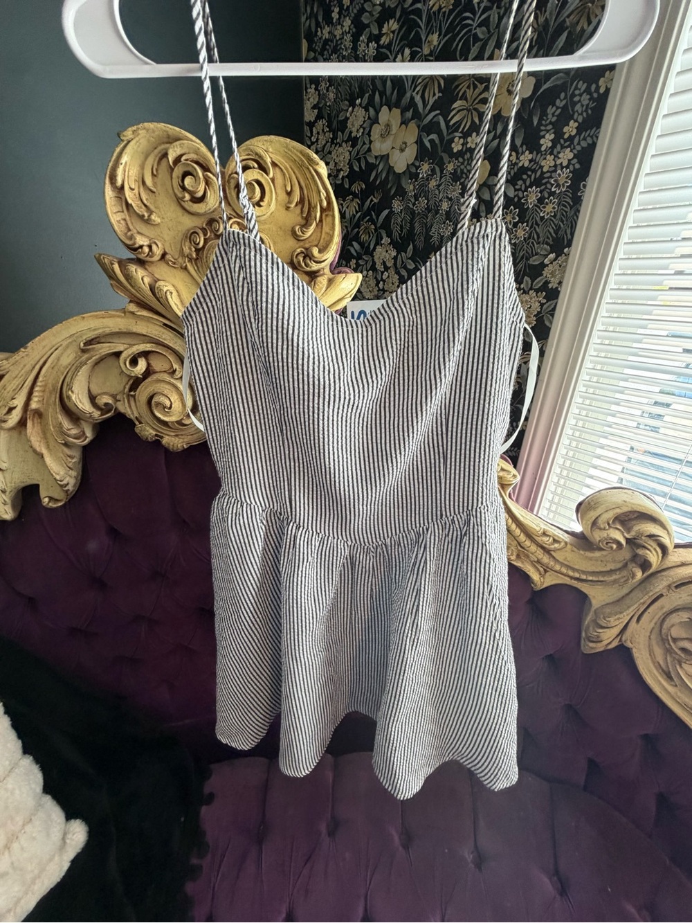 Altar'd State Black & White Striped Sundress